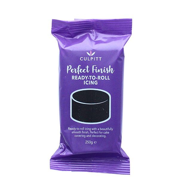 Culpitt Perfect Finish Ready to Roll Icing - Black 250g - single. 647004  
