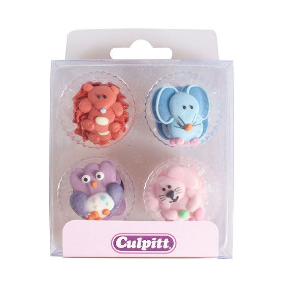 CULPITT: SUGARDEC-PIPING-BABY ANIMAL-12PC-RP-25mm