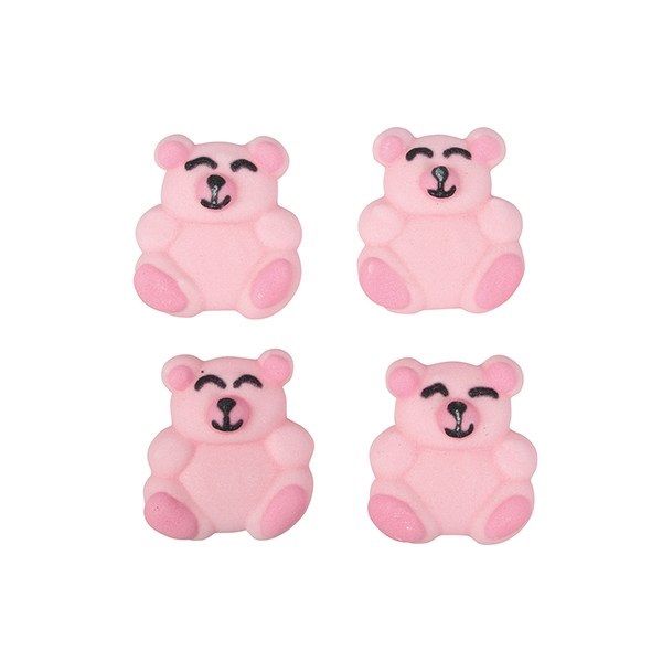 CULPITT: SUGARDEC-PIPING-BEAR-PINK-12PCE-RP-25mm