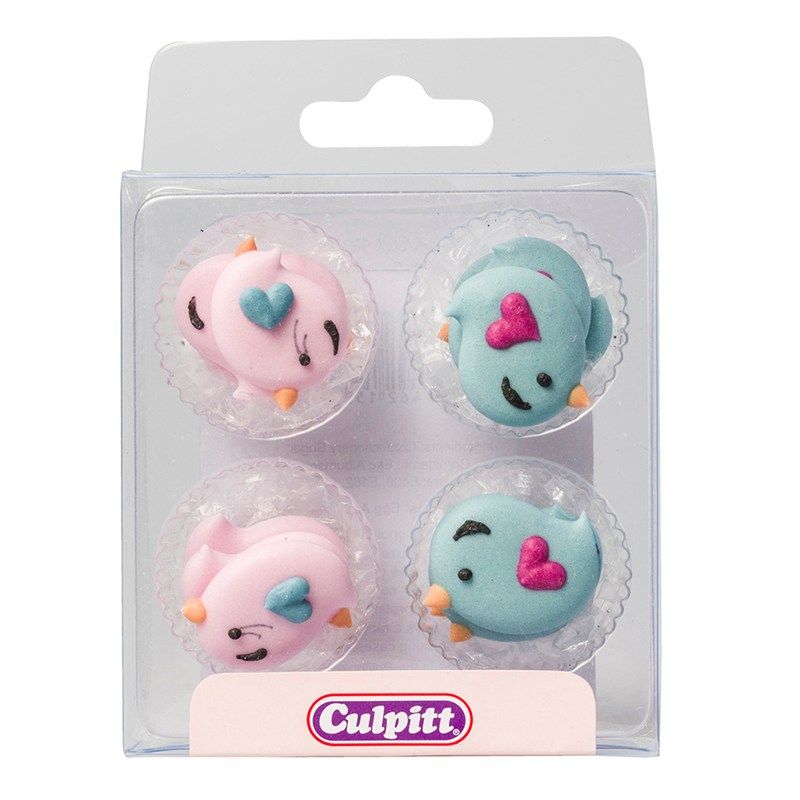 CULPITT: SUGARDEC-PIPING-LOVE BIRD-12PCE-RP-26mm