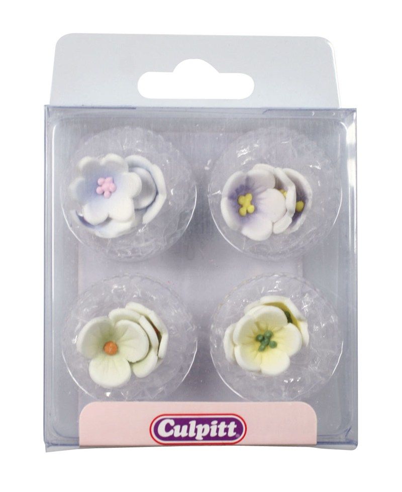 CULPITT: SUGARDEC-PIPING-WATERLILY-12PCE-RP-18mm