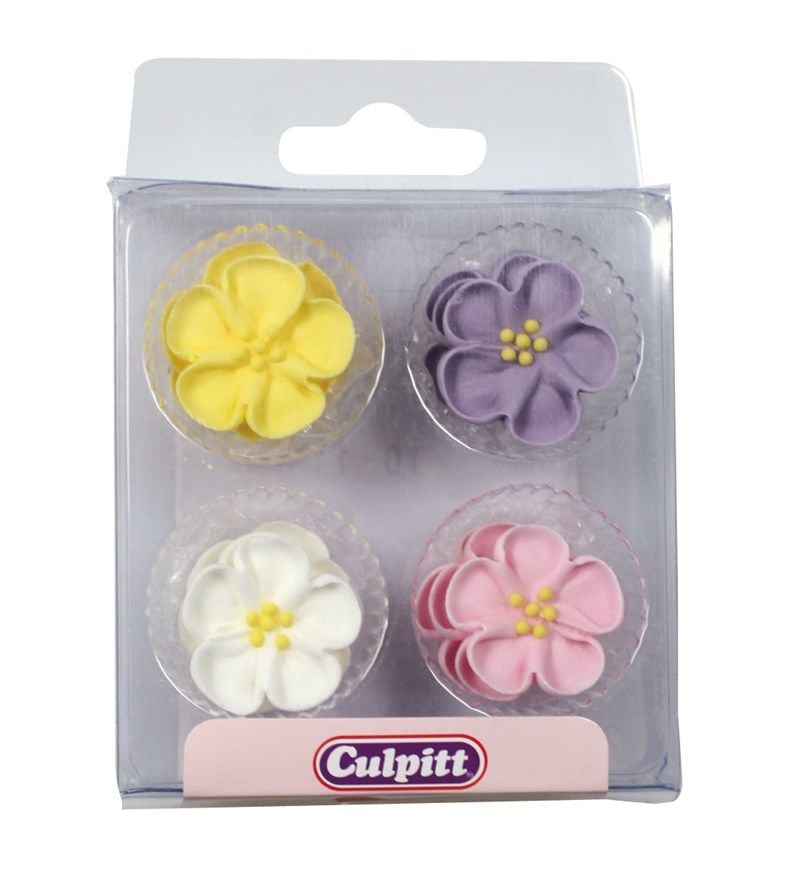CULPITT: SUGARDEC-PIPING-WILD ROSES-12PCE-RP-25mm