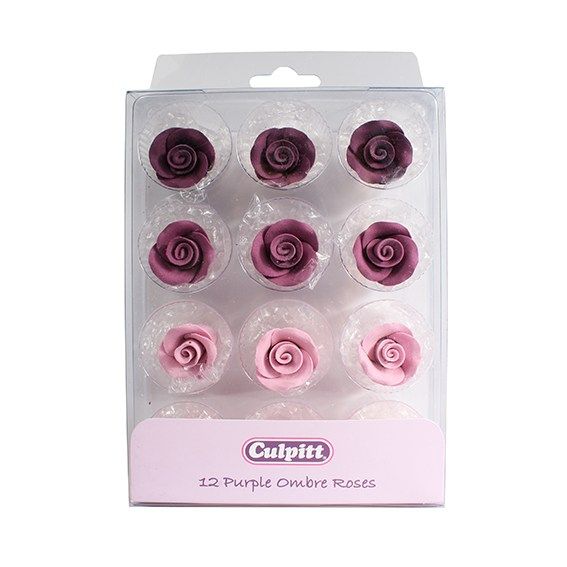 CULPITT: SUGARDEC-ROSE-PURPLE OMBRE-12PCE-RP-20mm