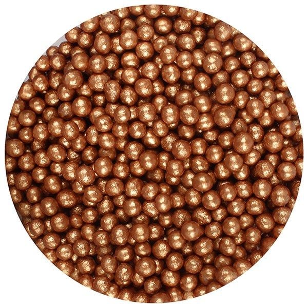  Purple Cupcakes 4mm Shimmer Pearls - Bronze - 80g. 25001  
