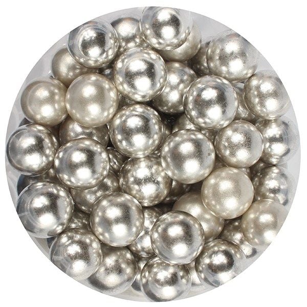 Purple Cupcakes 10mm Pearls - Silver - 100g