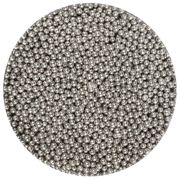 Purple Cupcakes 2mm Pearls - Silver - 100g
