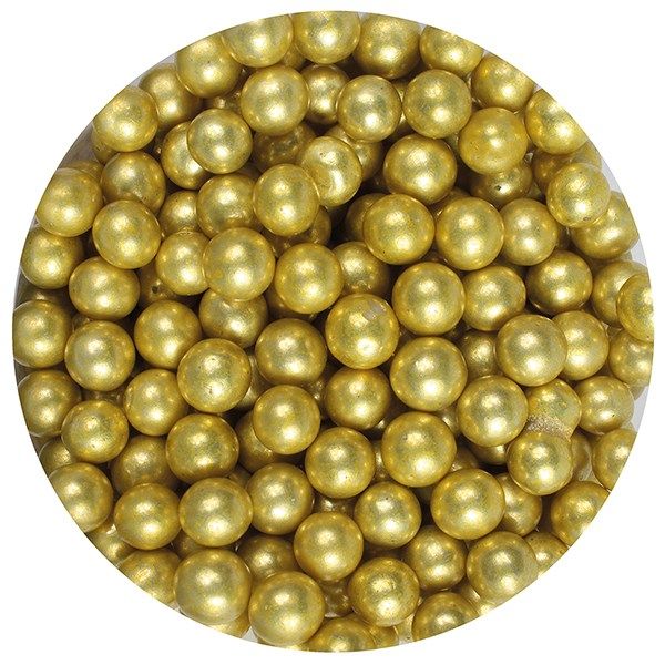 Purple Cupcakes Gold Pearls 6mm 1kg