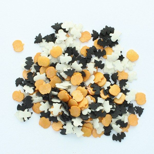 Purple Cupcakes - Pumpkin, Bat & Ghost Sprinkle Mix - 1kg