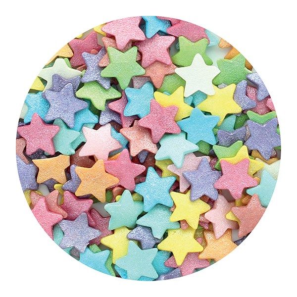Purple Cupcakes - Jumbo Multi Stars - 50g