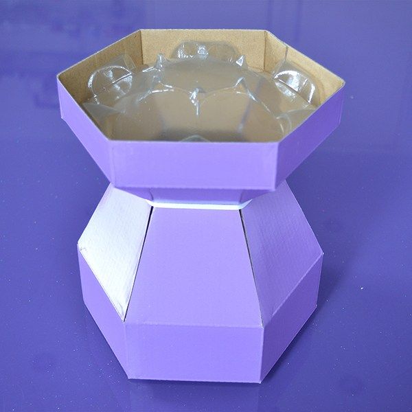 Purple Cupcakes Cupcake Bouquet Box - Lilac
