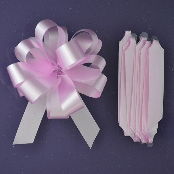 Purple Cupcakes Quick Pull Bow - Pink