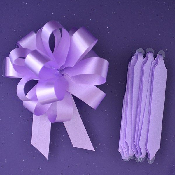 Purple Cupcakes Quick Pull Bow - Lilac