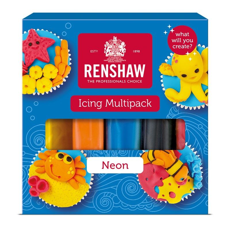  Renshaw - Multipack - Neon Colours - 5 X 100g - Single. 606075  