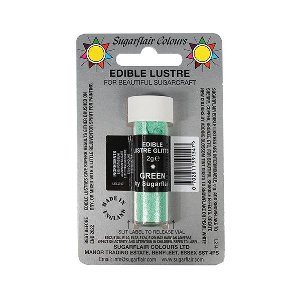 COLOUR-SUGARFLAIR-LSTRE GLTR-GREEN-2g