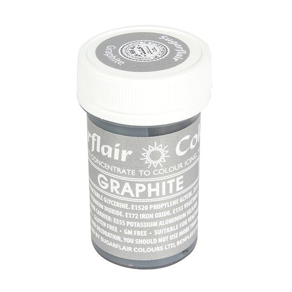 SUGARFLAIR: COLOUR-SPECTRAL PASTE-GRAPHITE-25g