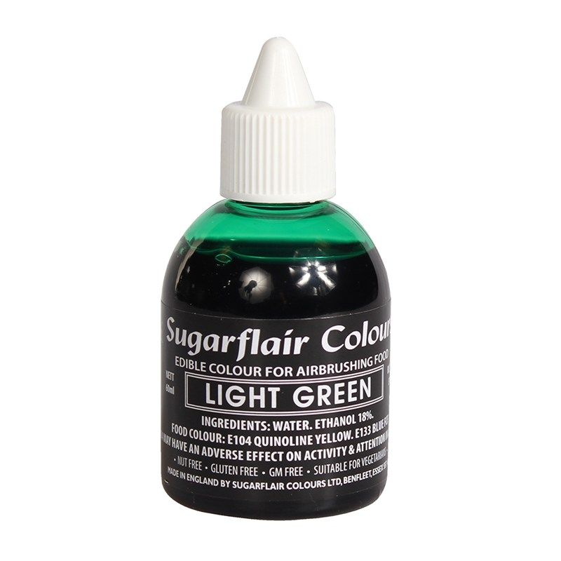 COLOUR-SUGARFLAIR-AIRBRUSH-LT GREEN-60ml