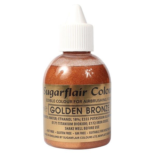 COLOUR-SUGARFLAIR-AIRBRUSH-GLD BRNZ-60ml