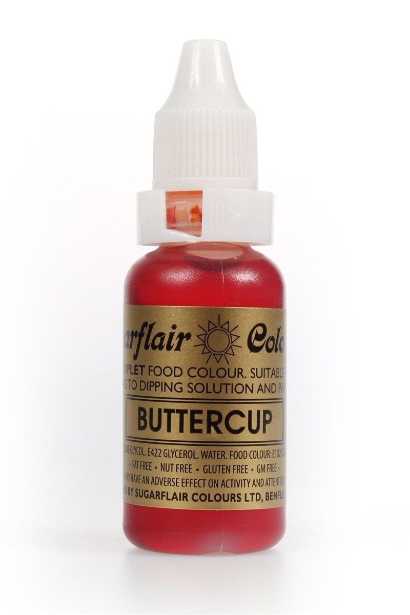 SUGARFLAIR: COLOUR-SUGAR TINT LIQUID-BUTTERCUP-14ml