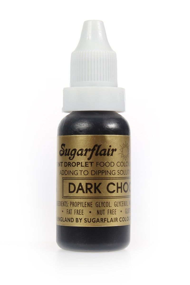 SUGARFLAIR: COLOUR-SUGAR TINT LIQUID-CHOCOLATE-14ml
