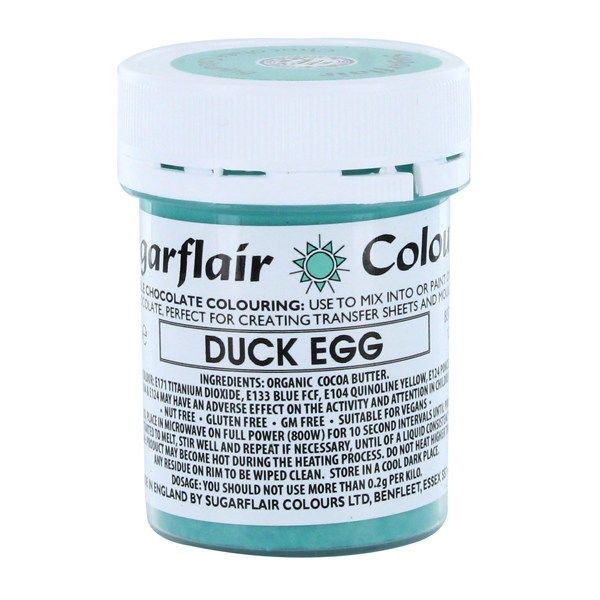  Sugarflair Chocolate Colouring - Duck Egg. 53786 