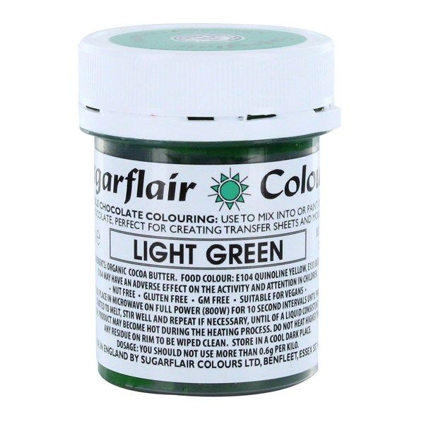 COLOUR-SUGARFLAIR-CHOC-LIGHT GREEN-35g