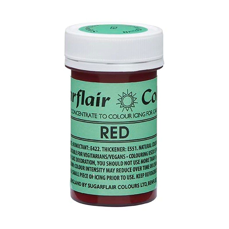  Sugarflair NatraDi Paste Colouring - Red - 25g. 53811