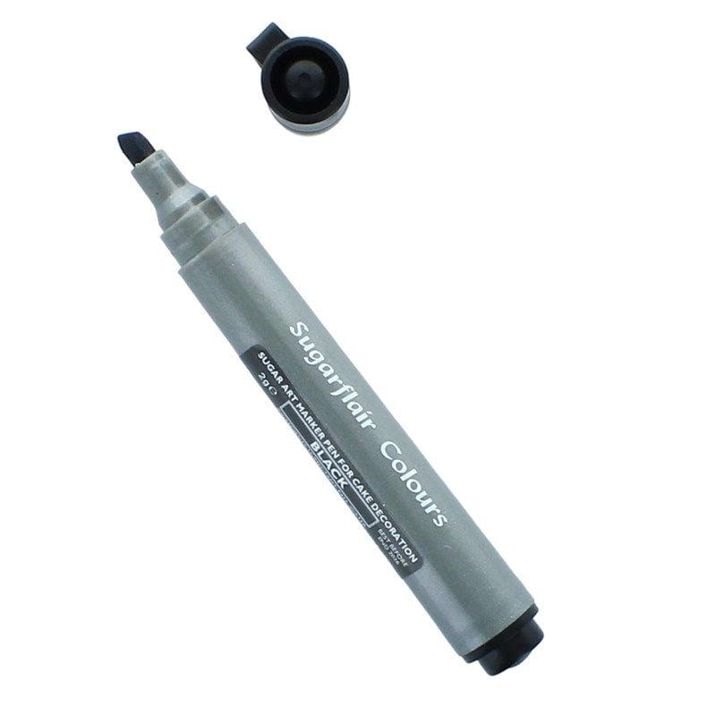 COLOUR-SUGARFLAIR-EDIBLE MARKER PEN-BLCK