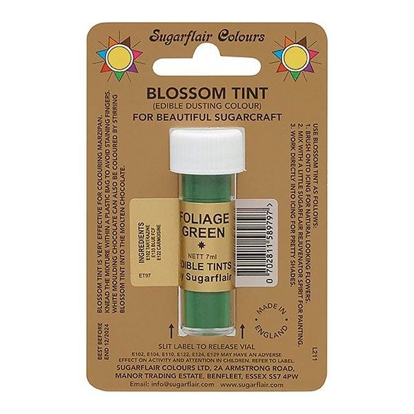SUGARFLAIR: COLOUR-BLOSSOM TINT-FOLIAGE GREEN-7ml