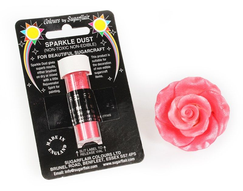 SUGARFLAIR: NON EDIBLE-SPARKLE DUST-RED FIZZ-2g