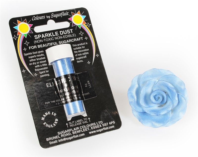SUGARFLAIR: NON EDIBLE-SPARKLE DUST-ELECTRIC BLUE-2g