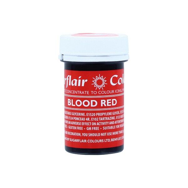 SUGARFLAIR: COLOUR-SPECTRAL PASTE-BLOOD RED-25g