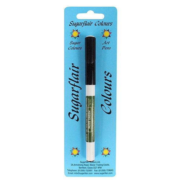 SUGARFLAIR: COLOUR-SUGAR ART PEN-MOSS GREEN-RP