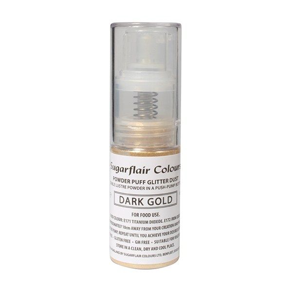 EDIBLE-SUGARFLAIR-PUMP SPRAY-DARK GOLD