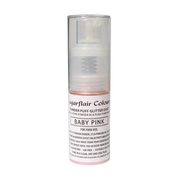 Sugarflair Powder Puff Glitter Dust Spray - Baby Pink 10g. 54515