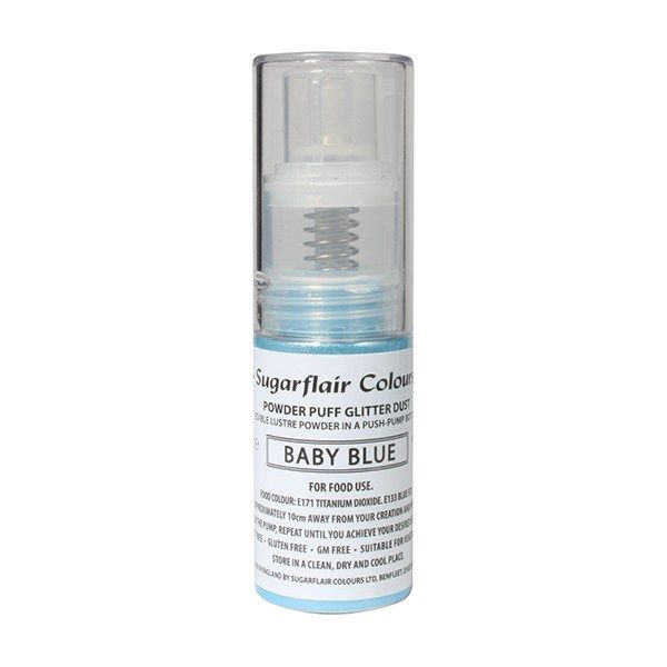  Sugarflair Powder Puff Glitter Dust Spray - Baby Blue 10g. 54516