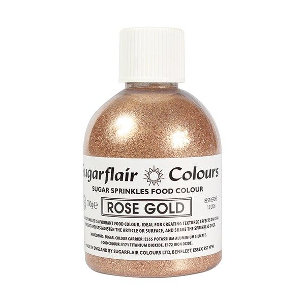 EDIBLE-SUGARFLAIR-SUGAR-ROSE GOLD-100g