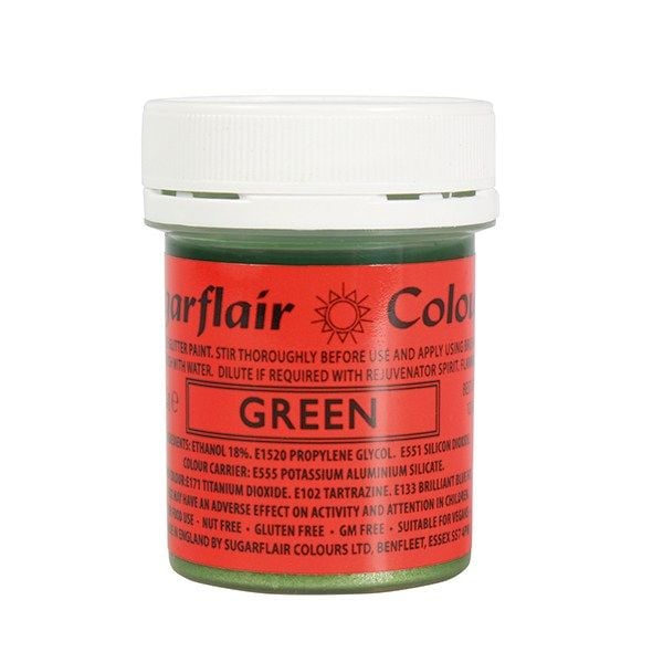 COLOUR-SUGARFLAIR-GLITTER PAINT-GRN-35g