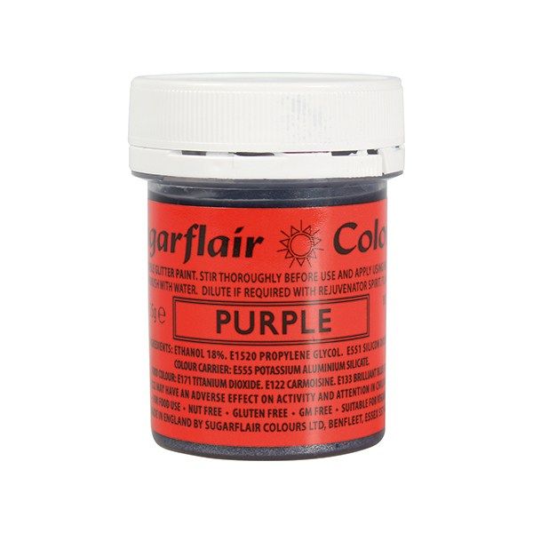 COLOUR-SUGARFLAIR-GLITTER PAINT-PURP-35g