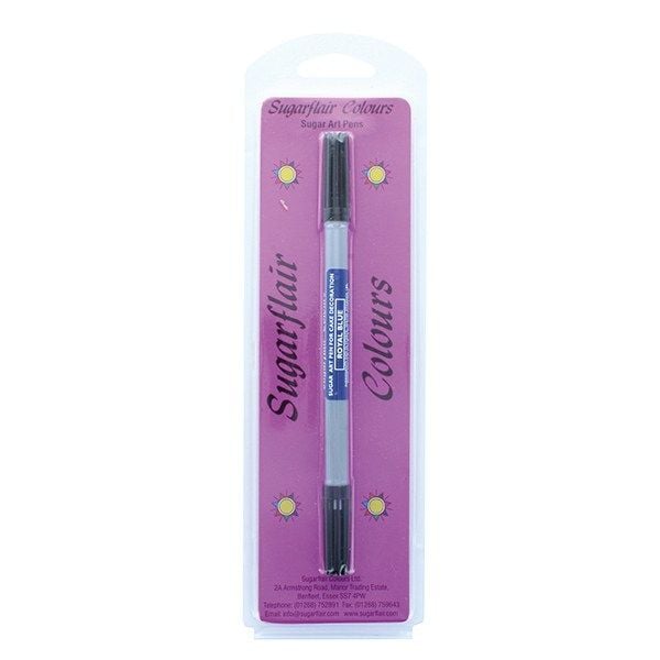 SUGARFLAIR: COLOUR-SUGAR ART-DUAL NIB PEN-R BLUE-RP