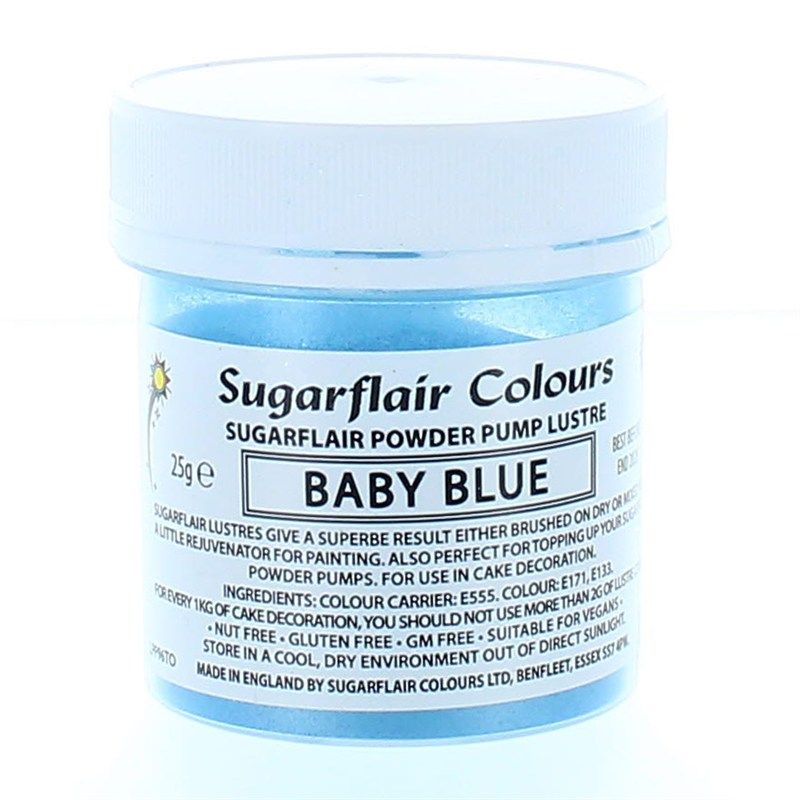 COLOUR-SUGARFLAIR-LUSTRE-BABY BLUE-25g