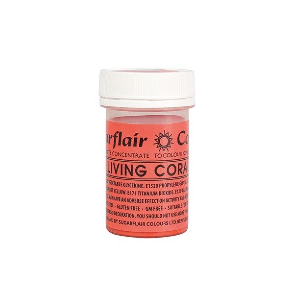 SUGARFLAIR: COLOUR-SPECTRAL PASTE-LIVING CORAL-25g