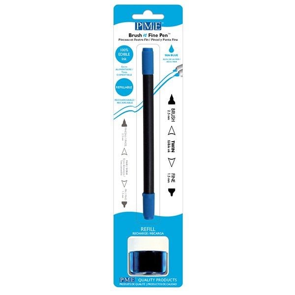 COLOUR-PME-BRUSH N FINE PEN-SEA BLUE-8g