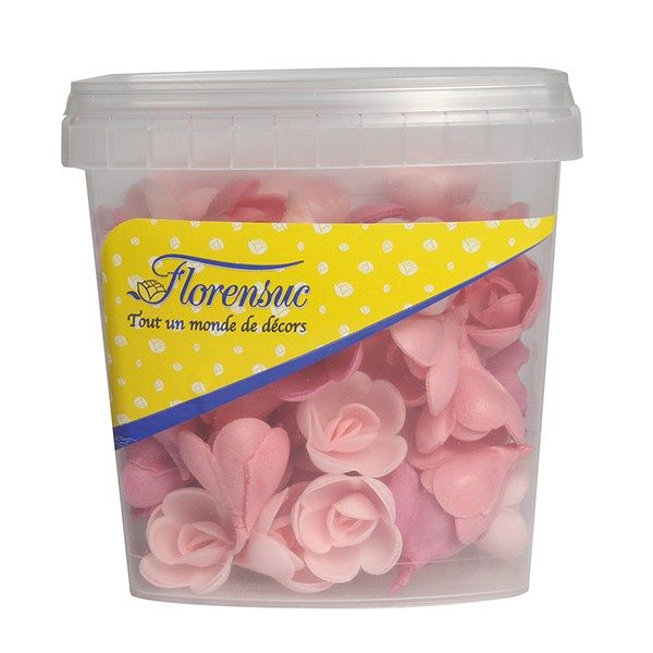 PME "Red Fruit" Flavour Wafer Roses - Pink. 8001  