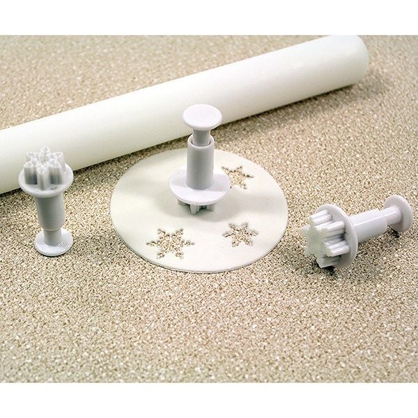 CUTTER-PME-MINI SNOWFLKE PLUNGER-3SET