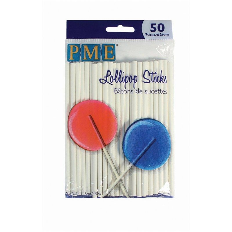 PME Lollipop Sticks 115mm 50 pack. 800884  
