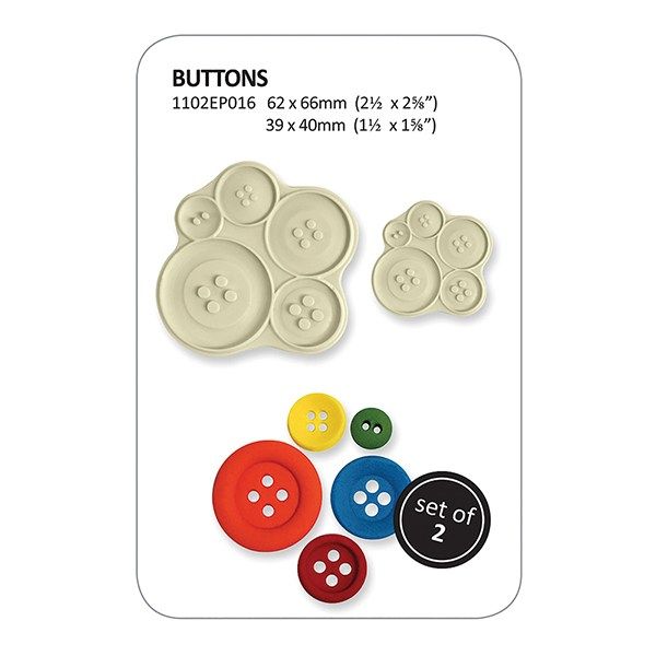 PME: MOULD-JEM-POP IT-BUTTONS-2 PCE