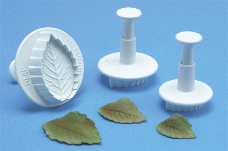 CUTTER-PME-ROSE LEAF PLUNGER/VEIN-40mm