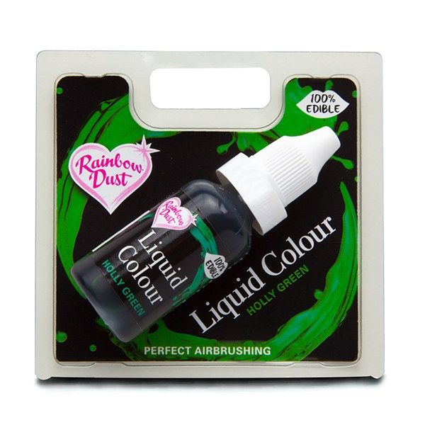  Rainbow Dust Liquid Colour - Holly Green - Retail Pack. 850037  