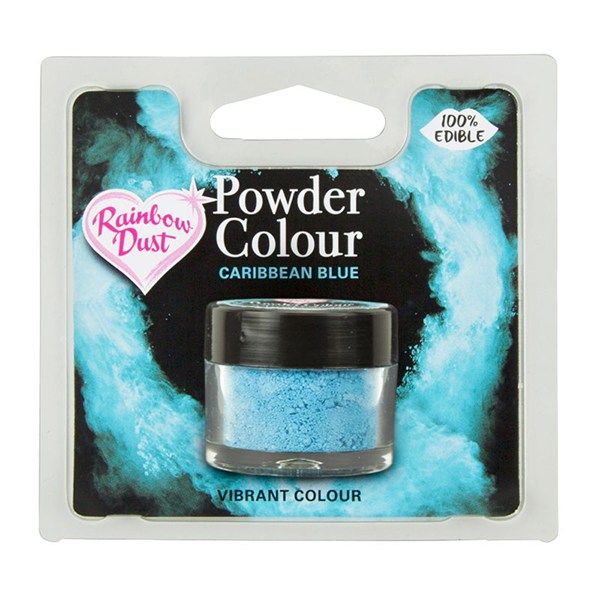  Rainbow Dust Powder Colour - Caribbean Blue - Retail Pack. 850066  