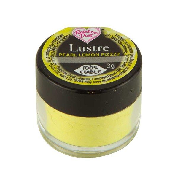  Rainbow Dust Edible Silk Range - Pearl Lemon Fizz - Loose Pot. 850115  